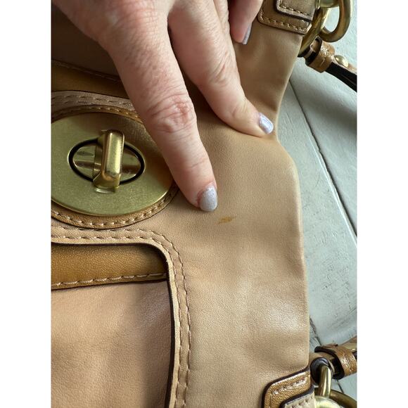 Coach Peyton Leather Satchel - Picture 6 of 12